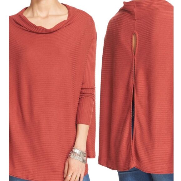 WE THE FREE SIZE SMALL BURNT ORANGE LOVER  SWEATER - Picture 2 of 10